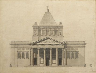  ADDENDUM: French school of the 18th century. Soufflot's Agency: Project for the...