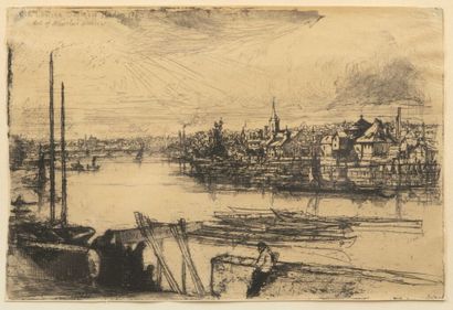 null Seymour HADEN (1818-1910).

Fulham (rivière) ; Old Chelsea : out of Whistler's...