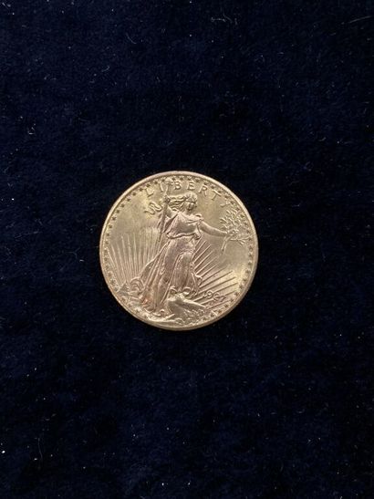 null [États-Unis]. 1 pièce 20 DOLLARS Saint Gaudens - Double Eagle en or (900 millièmes),...