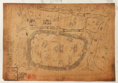 null CHINA.

Set of two maps printed on paper, illustrating the city of Shanghai.

28...
