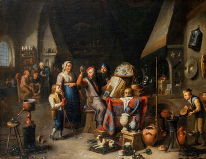 null Gérard THOMAS (1663-1720)

L'alchimiste.

Toile.

63,5 × 82 cm.

Provenance...
