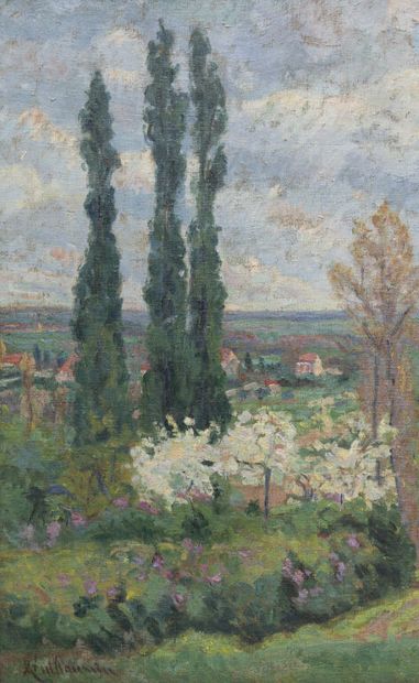 null Armand GUILLAUMIN (1841-1949).

Environs de Paris, circa 1874.

Oil on canvas.

Signed...