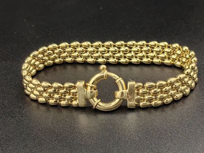 null Flexible RACELET in yellow gold 750 mm. Italian work.

Weight : 28,2 g.