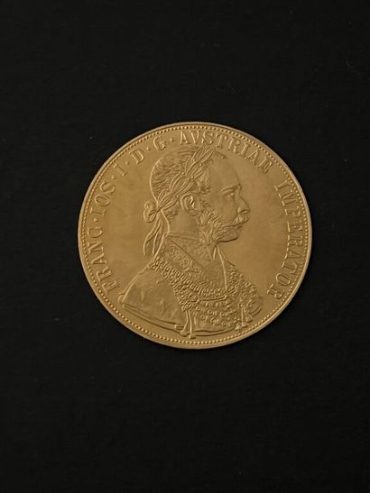 null [Autriche]. 4 ducats en or 986 millièmes, François Joseph Ier, 1915

Poids :...