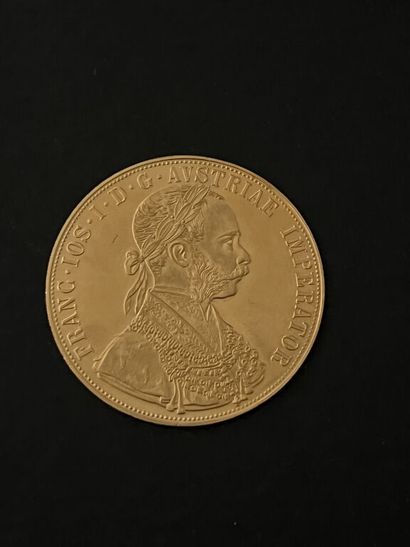  [Autriche]. 4 ducats en or 986 millièmes, François Joseph Ier, 1915 
Poids : 13,99...