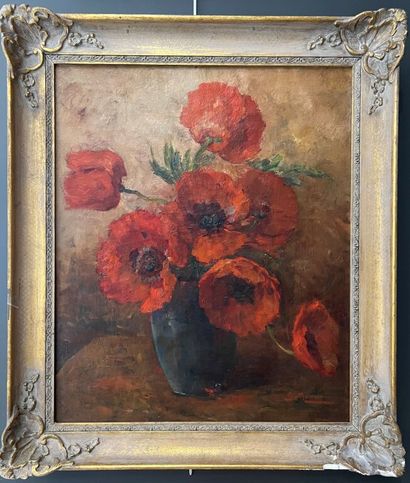 null Goos MURMAN (1869-1945)

Bouquet aux coquelicots. 

Huile sur toile. 

Signée...