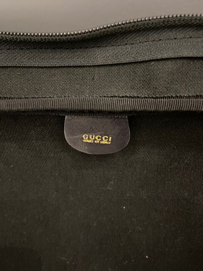 null GUCCI 

N°010.123.369065

Small suitcase in black woven canvas monogrammed,...
