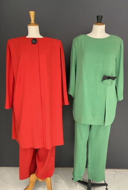  PIERRE CARDIN Boutique, PIERRE CARDIN 
Set of two sets: 
-The first in spring green...