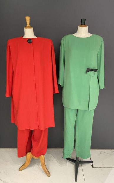  PIERRE CARDIN Boutique, PIERRE CARDIN 
Set of two sets: 
-The first in spring green...