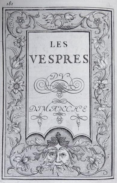 Senault Heures présentées à Madame la Dauphine. Paris, Théodore de Hansy, [1745-1746]...
