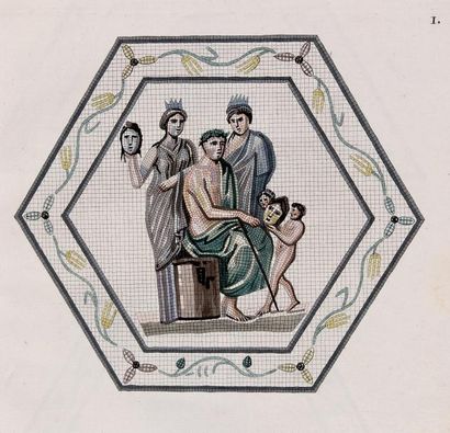 MILLIN Aubin Louis Description d'une mosaïque antique du Musée Pio-clémentin à Rome,...