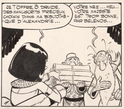  ALBERT UDERZO (1927-2020) 
Asterix - 6th album. 
Asterix and Cleopatra. 
Plate n°43....