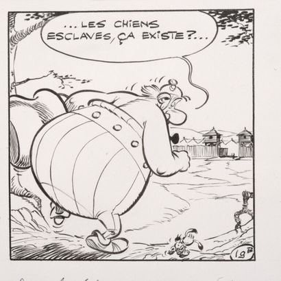  ALBERT UDERZO (1927-2020). 
Asterix - 25th album. 
The Great Divide. 
Plate n°19....