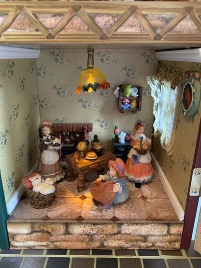 null Automaton music box.

Beautiful dollhouse consisting of 4 rooms furnished with...