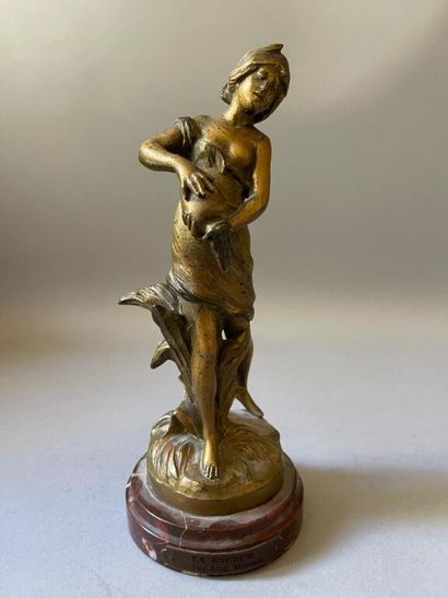 null Auguste Moreau (1834-1917).

Allegory of the spring.

Regula with golden patina...