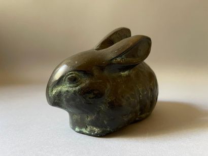 null China or Japan, early 20th century.

Rabbit.

Proof in regula with shaded green...