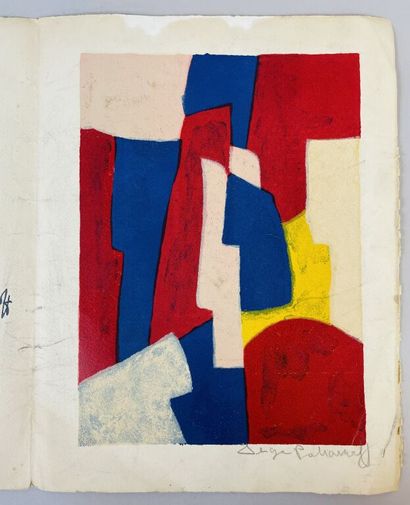 null Serge POLIAKOFF (1900-1969)

Composition jaune, bleue, rouge et rose.

Lithographie...