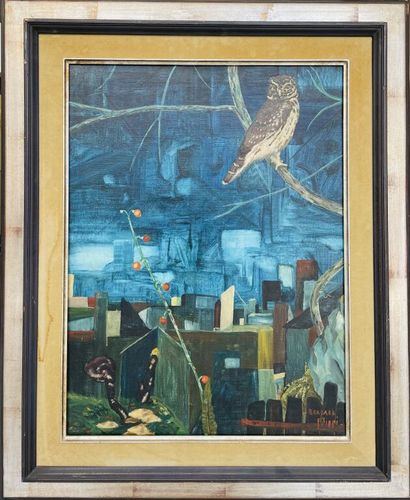null Bernard FILIPPI (1950)

Chouette sur fond de paysage cubiste.

Huile sur toile.

Signée...