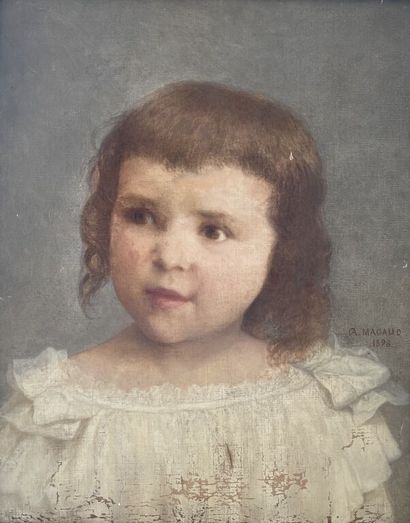 null Dominique Antoine MAGAUD (1817-1899)

Portrait d'enfant.

Huile sur toile.

Signée...