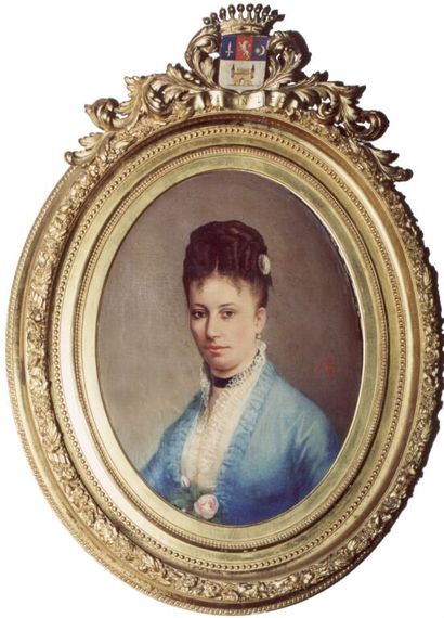  Pierre COLONNA D'ISTRIA (1822-1904) 
Portrait de Mademoiselle Fanny Sebastiani....