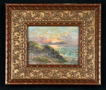 null Charles Théodore BICHET (1863-1929).

Seaside landscape.

Oil on cardboard.

Signed...