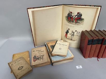 null A set of bound books from the 18th and 19th c:BALZAC petite misère de la vie...