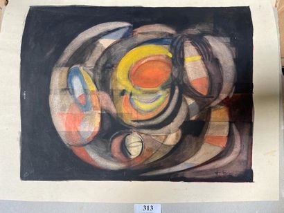 null School of the XXth century

Abstraction. 

Gouache and watercolor on paper signed...