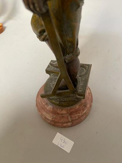 null Ernest FERRAND (1846-1932)

Le travail. 

Groupe en bronze patiné. 

Signé sur...