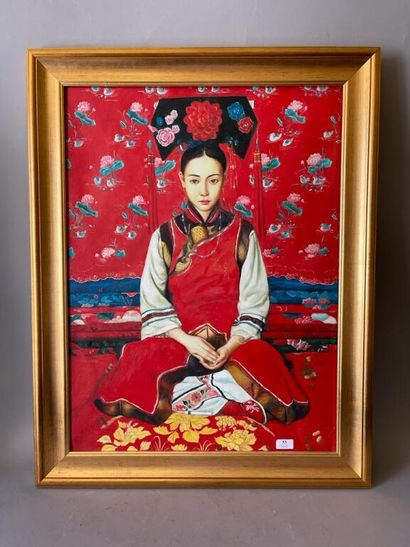 CHINE XXe siècle

Portrait d'une femme de...