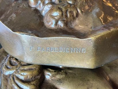 null Deux profils à l'antique.

Bronzes patinés

F. BARBEDIENNE fondeur.

D. : 13...