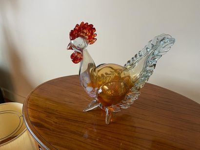 null MURANO. 

Rooster in glass.

Not signed.

D. 29 x 30 cm.
