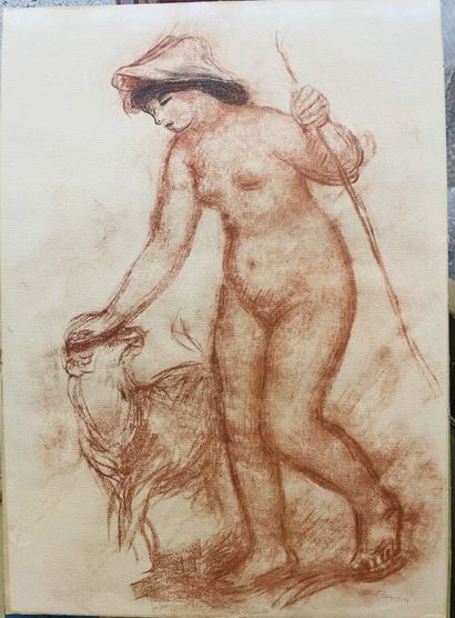 After Pierre-Auguste RENOIR (1841-1919)

Naked...