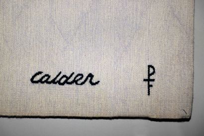 null Alexander CALDER (1898-1976).
Ice Rink, circa 1970.
Tapisserie signée Calder...