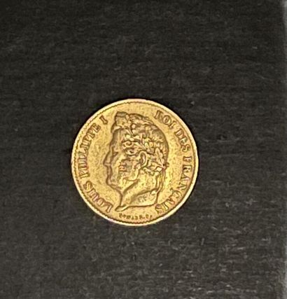 null [France]. 40 FRANCS Louis Philippe, in gold 900‰ ,1833, A.
Weight: 12.86 g....