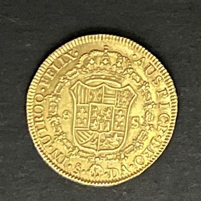 [Bolivie]. 8 ESCUDOS Carlos III en or 875...