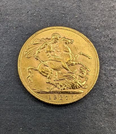 null [United Kingdom]. SOUVERAIN George V, 1927 in gold 916.67 mm.
NET weight: 7.99...
