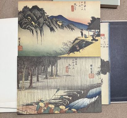 null Ensemble de 2 ouvrages sur les Beaux-Arts :

- Hiroshige. Tôkaidô. Paris, Ed....