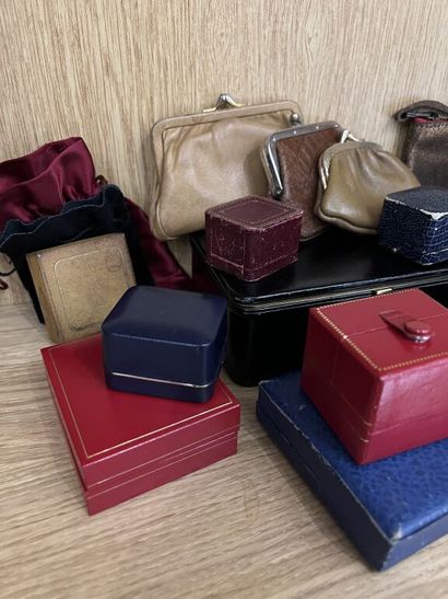 null Jewelry boxes, purses, case and 2 jewelry boxes including one from Le Tanne...