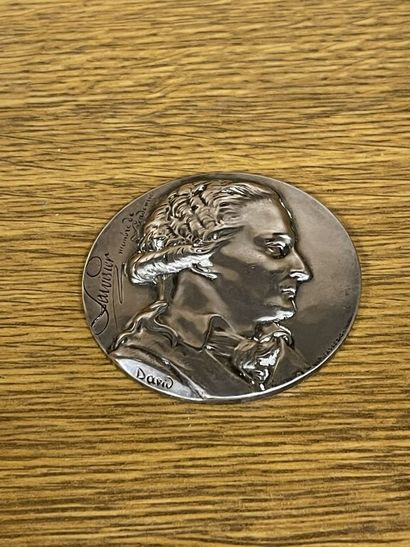 null Médaille en argent 950 mm pour le cinquantenaire de la Société Chimique de la...