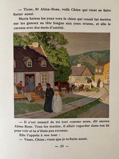 null GAGNON. HÉMON (Louis). Maria Chapdelaine. Paris, Mornay, 1933. In-4, paperback,...