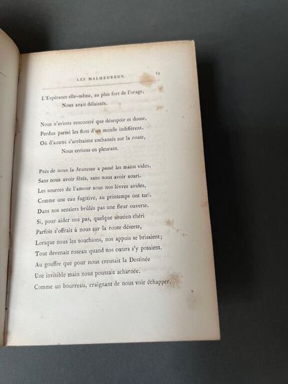null ACKERMANN (Louise). Ensemble de 3 ouvrages :
- Contes et Poésies. Paris, Hachette,...
