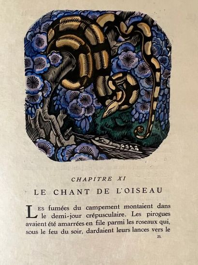 null FALKÉ. CHADOURNE (Louis). Land of Chanaan. Paris, Émile-Paul Frères, 1925. Large...