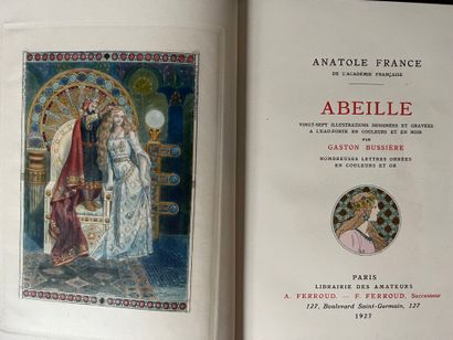 null BUSSIÈRE. FRANCE (Anatole). Abeille. Paris, Libr. des Amateurs - Ferroud, 1927....