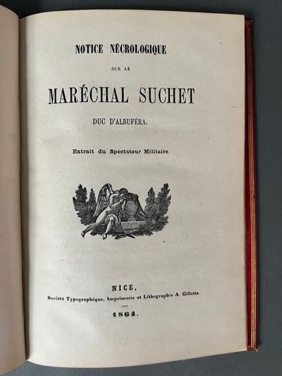null [LAMARQUE (Maximien)]. Notice nécrologique sur le maréchal Suchet, duc d'Albuféra....