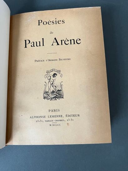 ARÈNE (Paul). Set of 2 works.
- Poésies....