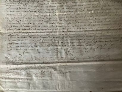 null REGIONALISME - GERS 
Acte de vente sur parchemin, Sarrant, 8 septembre 1614....