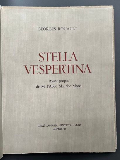 null ROUAULT (Georges). Stella vespertina. Paris, René Drouin éditeur, 1947. In-folio,...