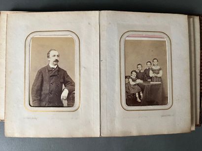 null [Germany] [Austria] [Belgium] [Netherlands]. Photo album in-12, cold-stamped...
