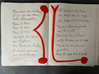 null PICASSO. REVERDY (Pierre). Le chant des morts. Poems. Original lithographs by...