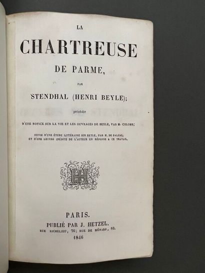 null STENDHAL. La Chartreuse de Parme. Preceded by a notice on Beyle's life and works,...